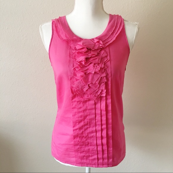 J. Crew Tops - 💋2/$15 SALE! J. Crew Pink Pleated Top Size 2